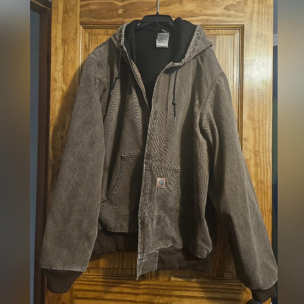 Carhartt J25 CHT Men's Brown Hooded Jacket
